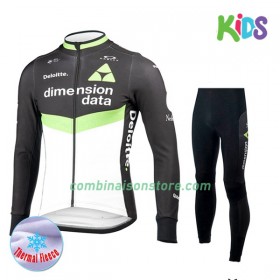 Combinaison Cycliste Hiver + Collant 2017 Dimension Data Enfant  N001